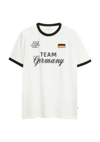 s.Oliver - T-Shirt creme - Gr. - XXL