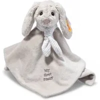 Steiff Kuscheltier Steiff Schmusetuch Hase Hoppie 26 cm hellgrau