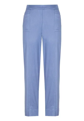 FRANK WALDER - Hosen ELEMENTS mit aufgesetzten Taschen ocean blue - Gr. - 42