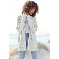 Vivance Strickjacke (Set, mit Schal) aus kuscheliger Strickqualität, Cardigan