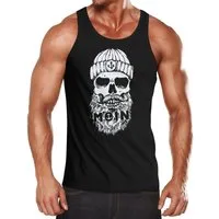 Neverless Tanktop Herren Tank-Top Moin Totenkopf Anker Skull Muskelshirt Muscle Shirt mit Print