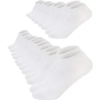 FOOTNOTE Sneakersocken Shakespeare/35-38/weiß (10-Paar) trendige Socken mit Softbund