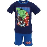The AVENGERS Pyjama Schlafanzug Kinder Zweiteiliger Pyjama kurzarm aus Baumwolle Shortamas