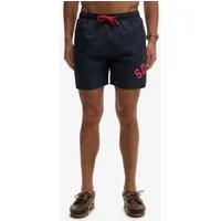 Superdry Badeshorts PRINTED LOGO 16 SWIM SHORT modische Passform, unifarbenes Design, aus Polyester, pflegeleicht