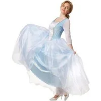 dressforfun Kostüm Frauenkostüm Edles Prinzessinnenkleid Cinderella, Ballkleid aus glänzendem Stoff