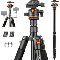 LuxusKollektion Kamera Stativ 200cm Tragbares Reisestativ mit 360° Kugelkopf DSLR Kamerastativ