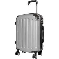 Warenhandel König Hartschalen-Trolley Gronau, 4 Rollen, aufrecht rollbar, beidseitig packbar, robust, leicht