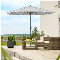 Schneider Schirme Marktschirm Adria, Durchmesser 350 cm, silbergrau, rund, ohne Schirmständer