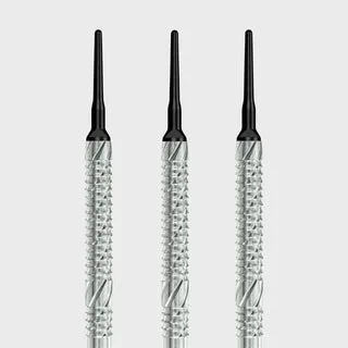 Soft Dart Barrel Zylinder Grip3 V6 - Silber / 16g