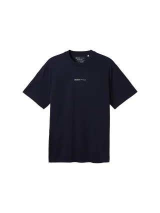 Denim Tom Tailor - T-Shirt mit Bio-Baumwolle navy - Gr. - S