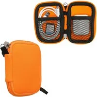 kwmobile Kopfhörer-Schutzhülle In-Ear Kopfhörer Tasche Hülle aus Neopren mit Innentasche für Zubehör, Kleine Aufbewahrungstasche für In Ear Headphones