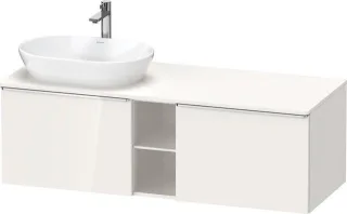 Duravit D-Neo Konsolenwaschtischunterbau wandhängend Weiß Hochglanz 1400x550x459 mm - DE4950L1022000 DE4950L10220000