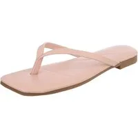 Ital-Design Minimalistische Damen Flip-Flops mit flacher Sohle Zehentrenner (91512423) Blockabsatz Zehentrenner in Hellrosa
