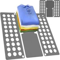 ISO TRADE Kleiderstange Kleiderfaltbrett Kleidung (Spar-Set, 1 St., faltbar, platzsparend), Falten von Kleidung viel schneller und einfacher