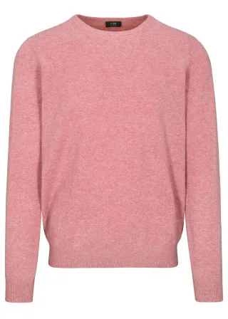 COMMANDER Finest Clothing - Rdh.-Pullover Basic, uni berry mel. - Gr. - XL