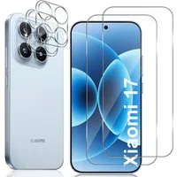 SmartUP Displayschutzglas für Xiaomi 17 Display Kamera Schutz Panzerfolie Hartglas Full Cover 9H für Für Xiaomi 17, kompletter Rundumschutz