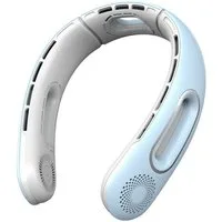 nsihing Mini USB-Ventilator Miniventilator, Nackenventilator, Halsventilator, Körperventilator, 360° Luftstrom, 4 Stufen, leise, 5200 mAh Akku Betrieb