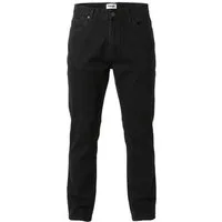 Wrangler Tapered-fit-Jeans Leicht & Supersoft ohne Stretch - RIVER RINSE BLACK mittlere Leibhöhe, Regular Fit
