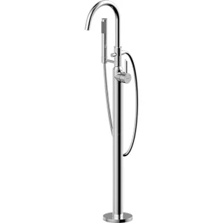Bravat Palma Freistehende Wannenfüllarmatur 3554222 mit Handbrause, chrom