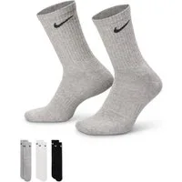 Nike Funktionssocken U NK EVERYDAY CUSH CRW 6PR 132 (6-Paar) mit Dri-FIT-Technologie, Crew-Silhouette