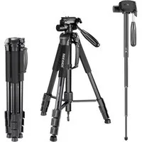 Neewer SAB264 Tragbarer 177cm Aluminium Legierung Kamera Stativ Dreibeinstativ (Höhenverstellbar, 3-Wege-Schwenkkopf, Einbeinstativ für DSLR-Kamera)