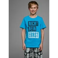 KIDSWORLD T-Shirt mit Spruch: NICHT DEIN ERNST Kurzarm, Basic-Passform, mit trendigem Aufdruck
