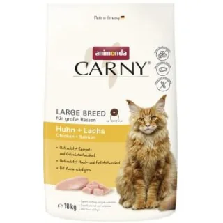 animonda Carny Trockenfutter Katze, Adult, Large Breed, Huhn und Lachs 2x10 kg