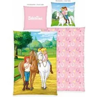 Bibi & Tina Kinderbettwäsche Bibi und Tina, Renforcé, 2 teilig, Wendebettwäsche