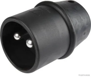 HERTH&BUSS Stecker, 2-polig, 24 V schwarz - 51305917