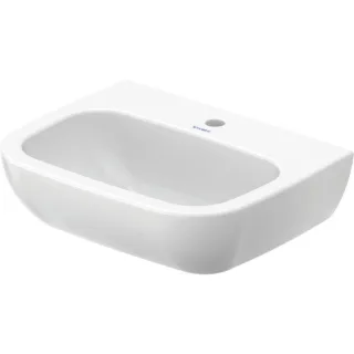 Duravit D-Code Waschtisch Med 2311550000 55 x 43 cm, ohne Überlauf, 1 Hahnloch, Weiß Hochglanz