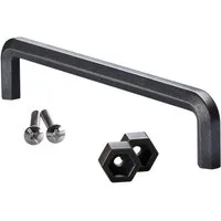 SO-TECH® Möbelgriff RAGNAR BA 160 mm Metall schwarz antik Bügelgriff - 2 Montage (1-St), Abmessungen je nach Montagevariante, minimal 170 x 35 x 11,5