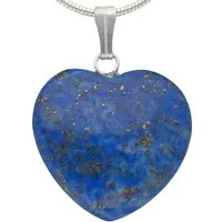 Lebensquelle Plus Kettenanhänger Lapislazuli Herzanhänger, 2x2 cm