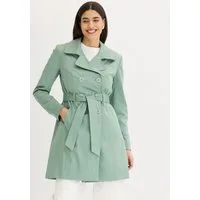 bonprix Trenchcoat mit abnehmbarem Bindegürtel, 2-Reiher