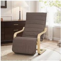 HOMCOM Relaxsessel Polstersessel mit Leinenoptik Sessel (Set, 1-St., Lesesessel), 5-fach verstellbare Fußstütze, abnehmbare Bezüge