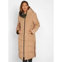 bonprix Steppmantel zum Wenden, 2-Wege-Zipper, Seitenschlitze mit Reißverschluss