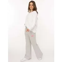 Zwillingsherz Sweathose "Feel Good Club" unifarben, kleine Stickerei