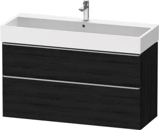 Duravit D-Neo Waschtischunterbau wandhängend Eiche Schwarz Matt 1184x442x625 mm - DE4375070160000 DE4375070160000