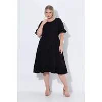 MIAMODA Midikleid Musselinkleid Midilänge Volants Halbarm