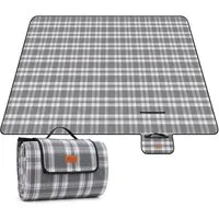 Picknickdecke Picknickdecke Wasserdicht Campingdecke 200x200 cm, Sekey, 3-Schicht mit PEVA Unterseite, für 4–6 Personen, für Strand & Camping