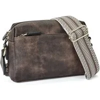 UE Stock Umhängetasche Umhängetasche Crossbody Tasche Schultertasche aus PU-Leder - Coffee, ideal für jeden Anlass