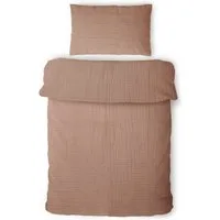 Laynenburg Kinderbettwäsche Musselin 2 teilig aus 100% Baumwolle in 100x135 cm + 40x60 cm, atmungsaktiv & bügelfrei – 3 lagig mit Reißverschluss & Haltebändern