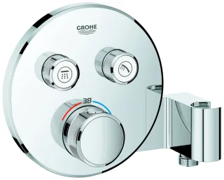 Grohe THM Grohtherm SmartControl 29120 FMS rund 2 Abspv. integ. Br.halter chrom, 29120000 29120000