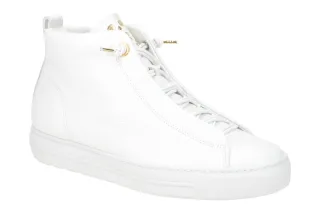 Paul Green Damen Mid-Sneaker PG 5283-000 Wei? Echtleder mit Gummizug Schnellv...