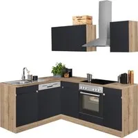 OPTIFIT Küchenzeile Roth, Stellmaße 210x175 cm,wahlweise mit E-Geräten, Push-to-Open-Funktion