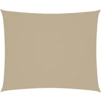 vidaXL Sonnensegel Sonnensegel Oxford-Gewebe Rechteckig 4x6 m Beige, (1-tlg)