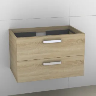 Artiqua 414 Waschtischunterschrank für Venticello 41048J, 41048L Castello Eiche quer NB, 414-WU2L-V1 414-WU2L-V104-7136-426