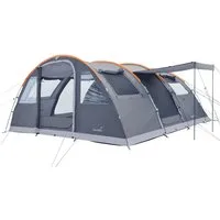 Skandika Tunnelzelt Gotland 6 Sleeper Protect, Campingzelt mit schwarzer Schlafkabine, Personen: 6 (Skandika Sleeper Technology, 3 Eingänge, Organizer-Taschen), eingenähter Zeltboden, wasserdicht, 210cm Stehhöhe, Moskitonetz