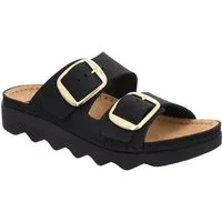 Rohde Foggia-D Pantolette Hausschuh, Sommerschuh, Strandschuh mit Plateausohle
