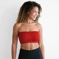 cfab (creamy fabrics) Bandeau-BH Bandeau-BH-Rot-XL (1-tlg)