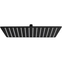 Aloni Kopfbrause SH4000B, (einzel, 1-tlg), Aloni Regendusche Kopfbrause Quadrat Schwarz matt 40x40 cm
